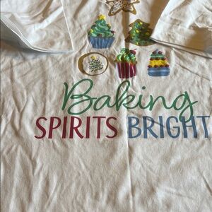 Celebrate It White Baking Spirits Bright Tee